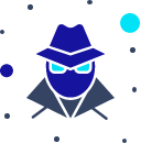Online hacking protection icon